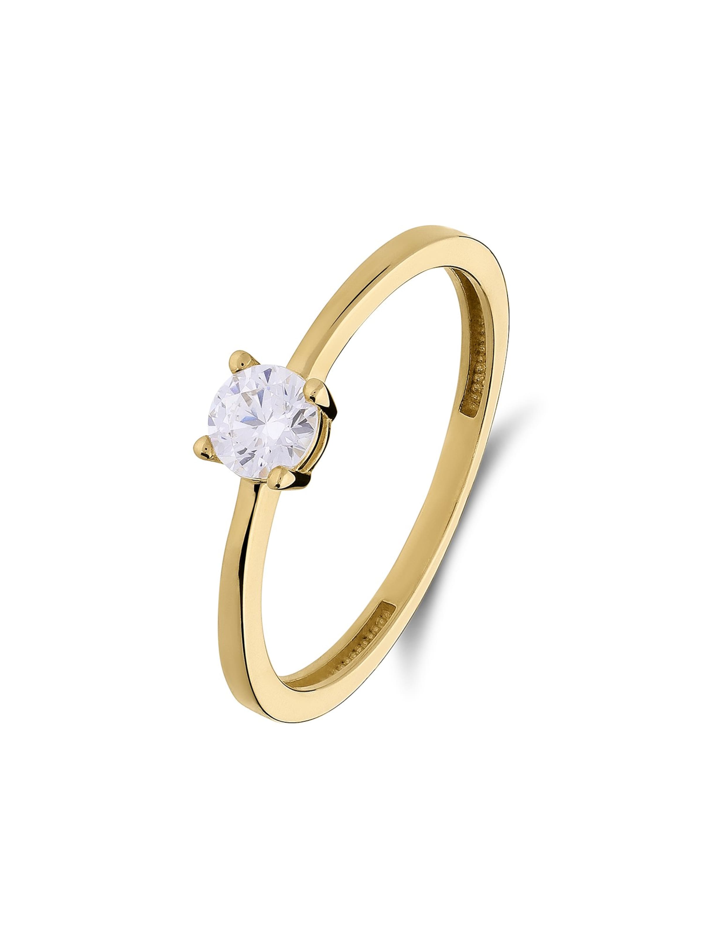 Lucardi Ring in Gold: front