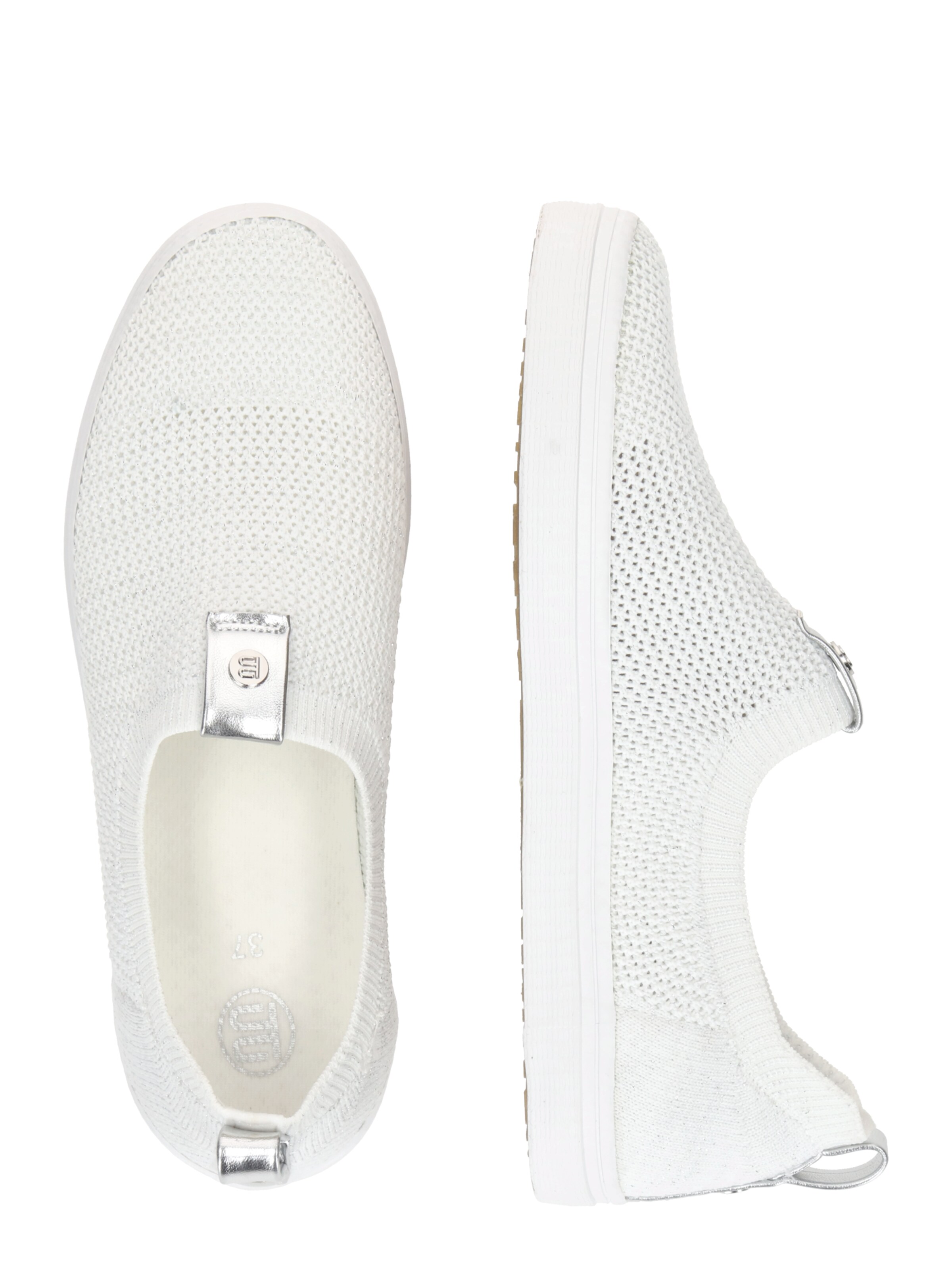 TT. BAGATT Trampki slip on w kolorze biały