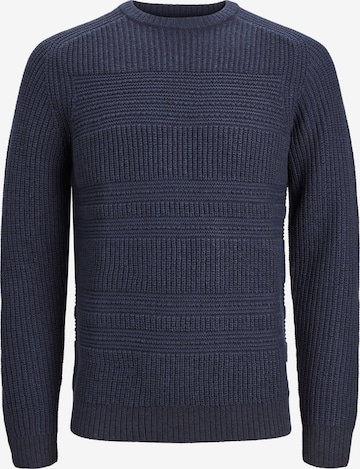 JACK & JONES Sweater 'DAVIS' in Blue: front