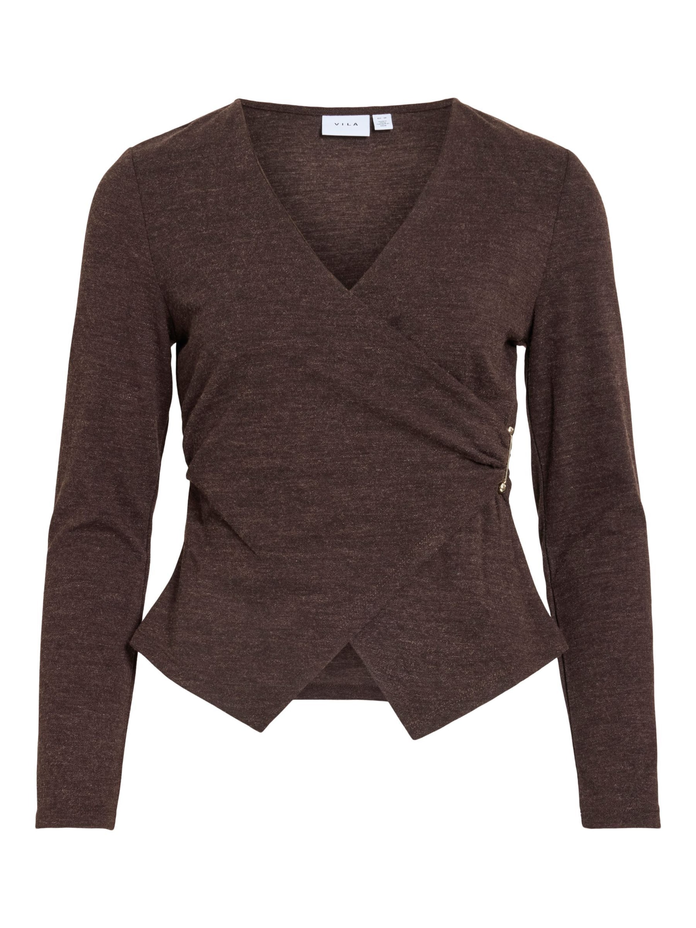 VILA - Camiseta 'VIAnni' en marrón: frente