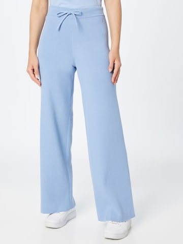 TOMMY HILFIGER Wide leg Broek in Blauw: voorkant