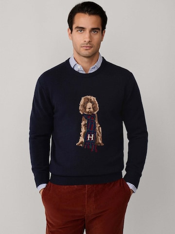 Hackett London Pullover in Blau: Vorderseite