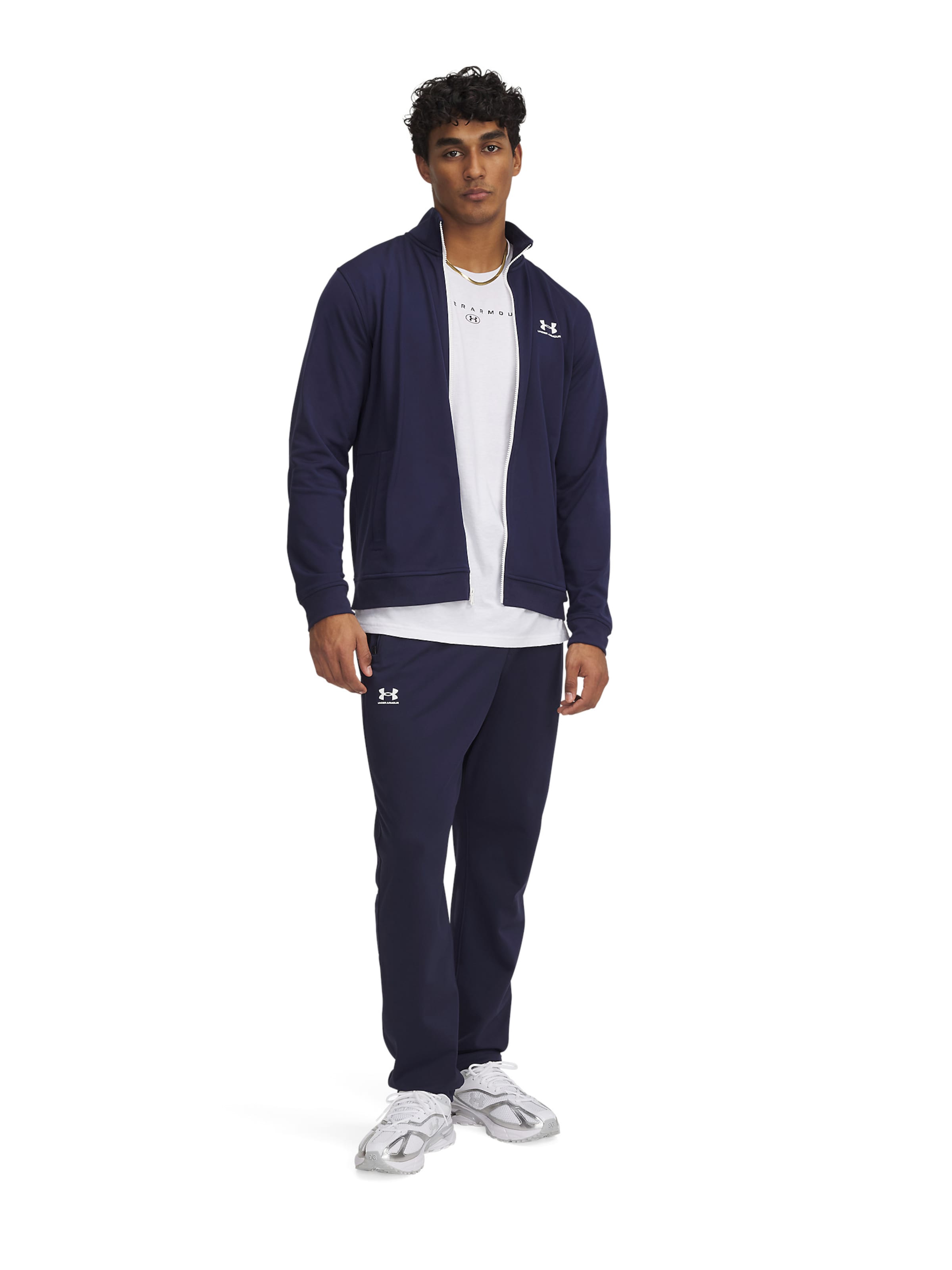 UNDER ARMOUR Regular Sportbroek 'Brawler' in Blauw: voorkant