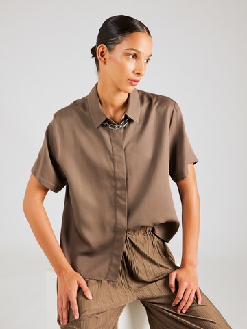 Samsøe Samsøe Blouse 'MINA' in Brown: front