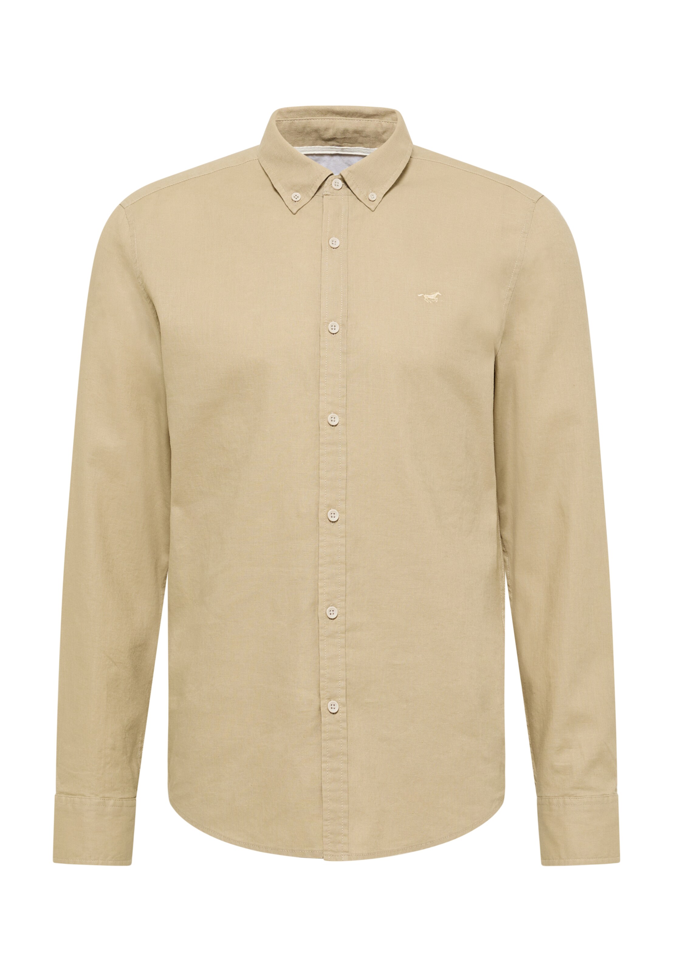MUSTANG Hemd 'Rawlins' in Beige: Vorderseite