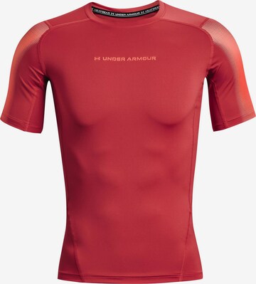 T-Shirt fonctionnel 'Novelty' UNDER ARMOUR en orange : devant