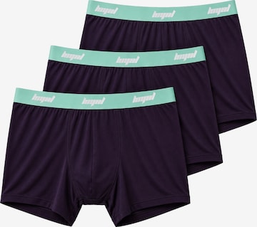 Loyal Athletics by Kontra K 3er-Pack Boxershorts in Slim Fit in Lila: Vorderseite