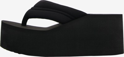 Bershka T-bar sandals in Black, Item view