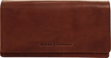 Spikes & Sparrow Wallet in Brown: front