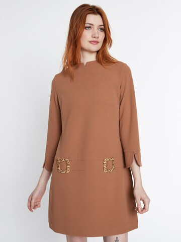 Ana Alcazar Dress 'Sidesa' in Brown: front