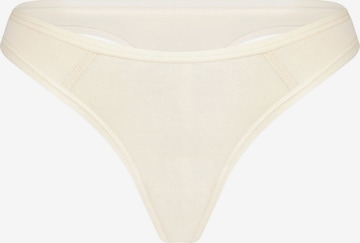 Albero Natur String 'Damen Bio Baumwoll Tanga-Slip' in Weiß: Vorderseite