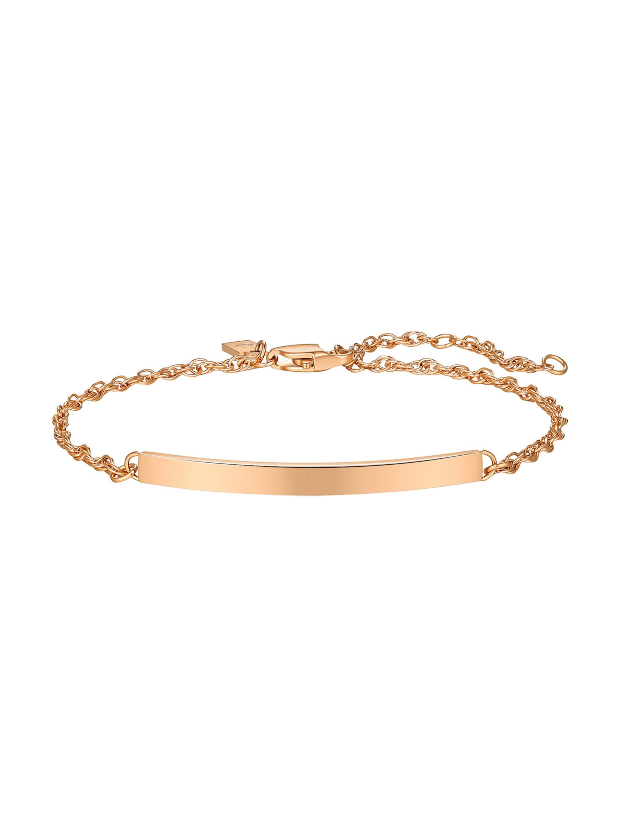 Hey Happiness Armband 'Bar Cable' in Goud