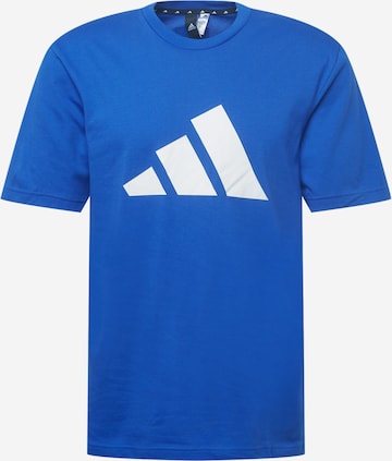 T-Shirt fonctionnel ADIDAS PERFORMANCE en bleu : devant