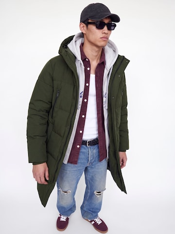 JACK & JONES Зимнее пальто 'JJEBecks' в Зеленый