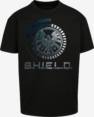 F4NT4STIC Shirt 'Marvel Avengers Shield Circuits' in Black: front