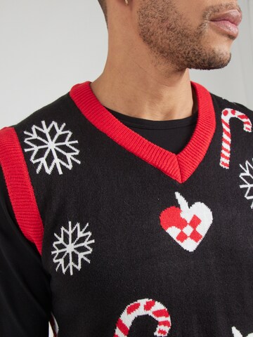 Canottiera 'Xmas Burning Snowflake' di Denim Project in nero