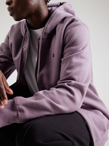 Volcom Zip-Up Hoodie 'SINGLE STONE' in Purple