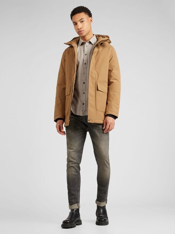 JACK & JONES Functionele jas 'TATE' in Bruin