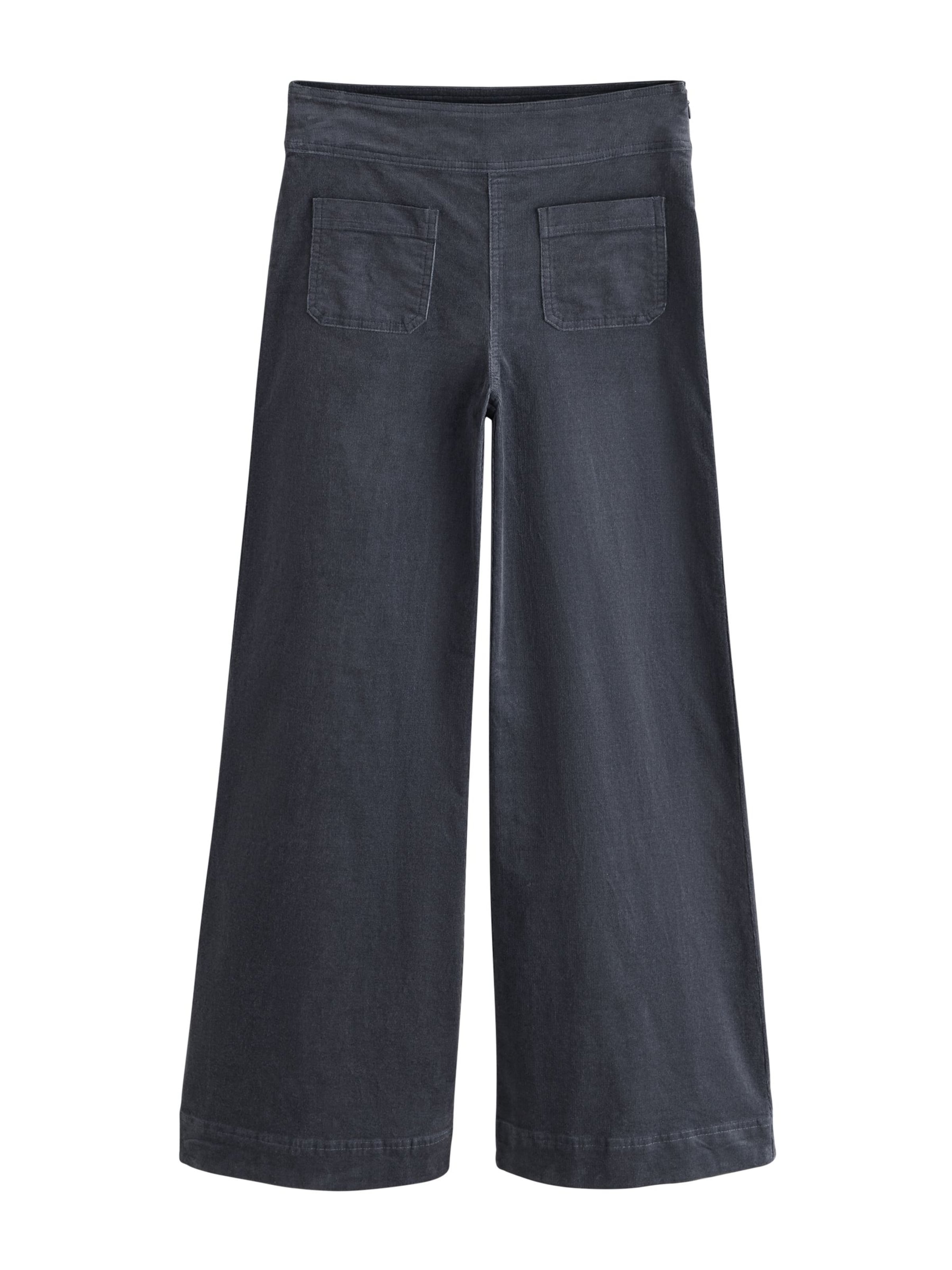 Next Wide leg Broek 'N. Premium' in Grijs: voorkant