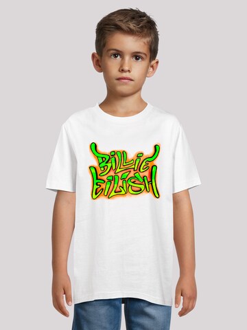 T-Shirt 'Billie Eilish' F4NT4STIC en blanc : devant