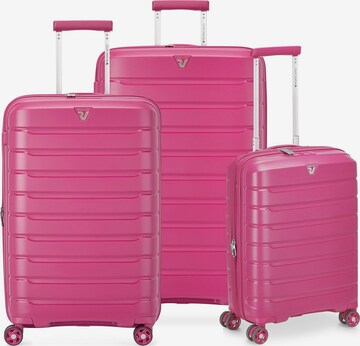 Roncato Suitcase Set 'B-Flying' in Pink: front