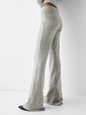 Bershka Flared Pants in Grey