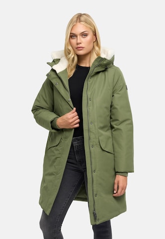 Cappotto invernale 'Bibber-Beauty 14' di NAVAHOO in verde: frontale