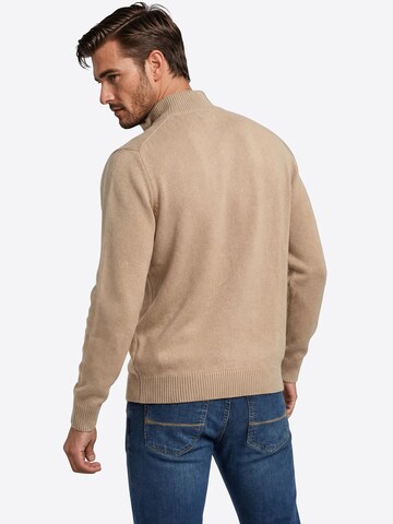 PIERRE CARDIN Gebreid vest in Bruin