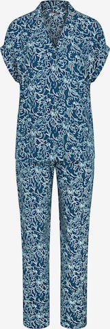 TRIUMPH - Pijama ' Boyfriend Fit ' en azul: frente