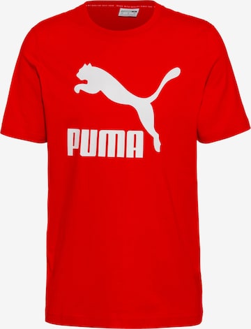 PUMA T-Shirt 'Classics' in Rot: predná strana