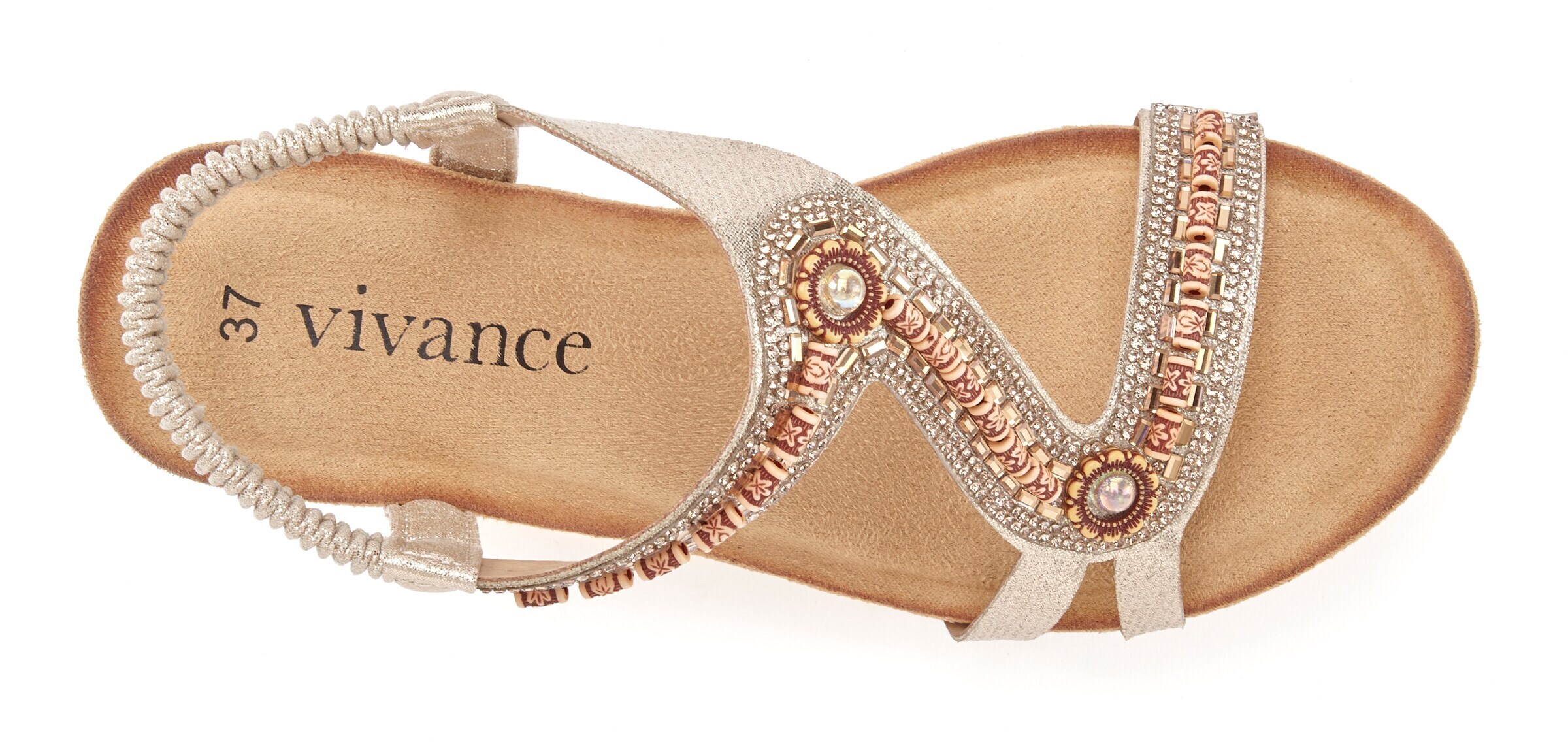 VIVANCE Sandals in Gold