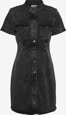 Noisy may - Vestido camisero 'Joy' en negro: frente