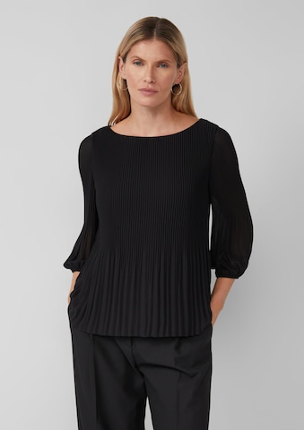 s.Oliver BLACK LABEL Блуза в черно: отпред
