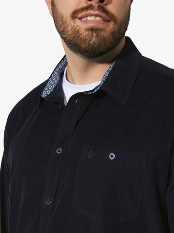 Charles Colby Comfort fit Button Up Shirt 'Duke Nilson' in Blue