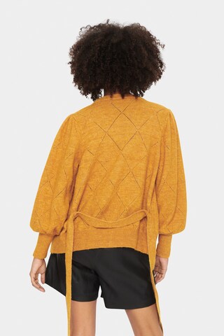 SAINT TROPEZ Knit Cardigan 'Nanett' in Yellow