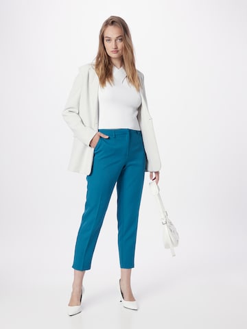 Dorothy Perkins Slim fit Trousers with creases 'Grazer' in Blue