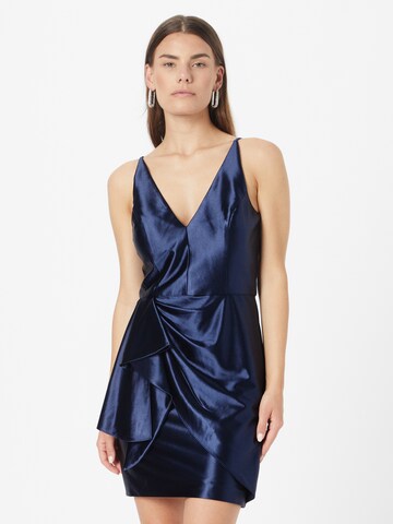 Robe de cocktail Vera Mont en bleu : devant