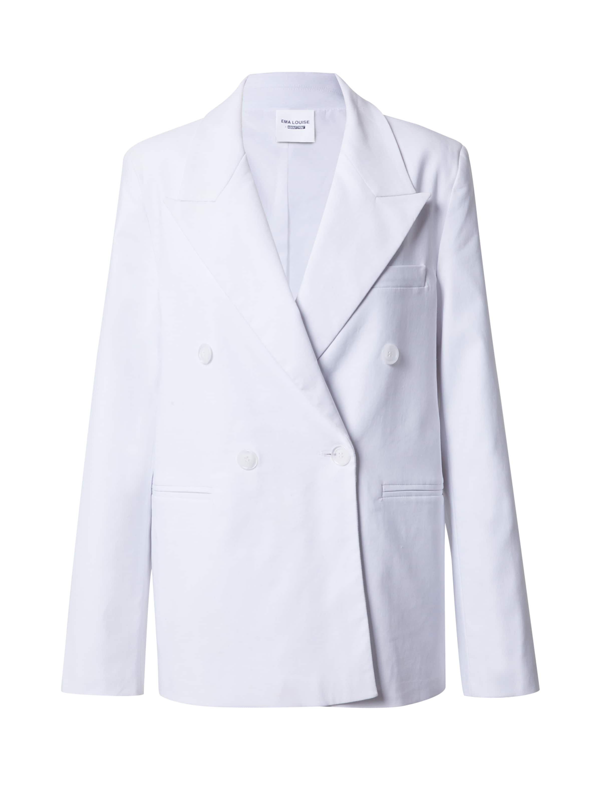 Ema Louise x ABOUT YOU Μπλέιζερ 'Dion' σε λευκό: μπροστά