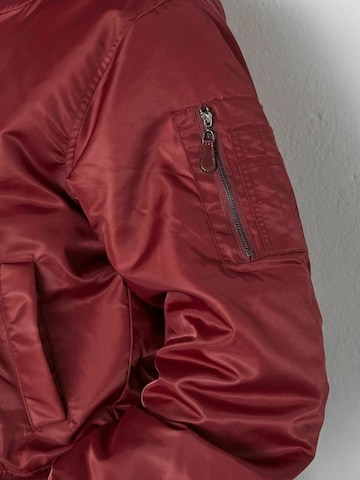Veste mi-saison ' LibbyCC ' co'couture en rouge