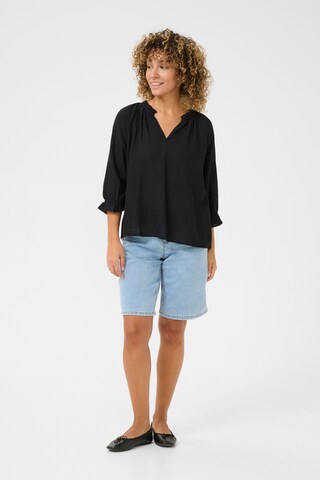 Chemisier 'Venta' Cream en noir