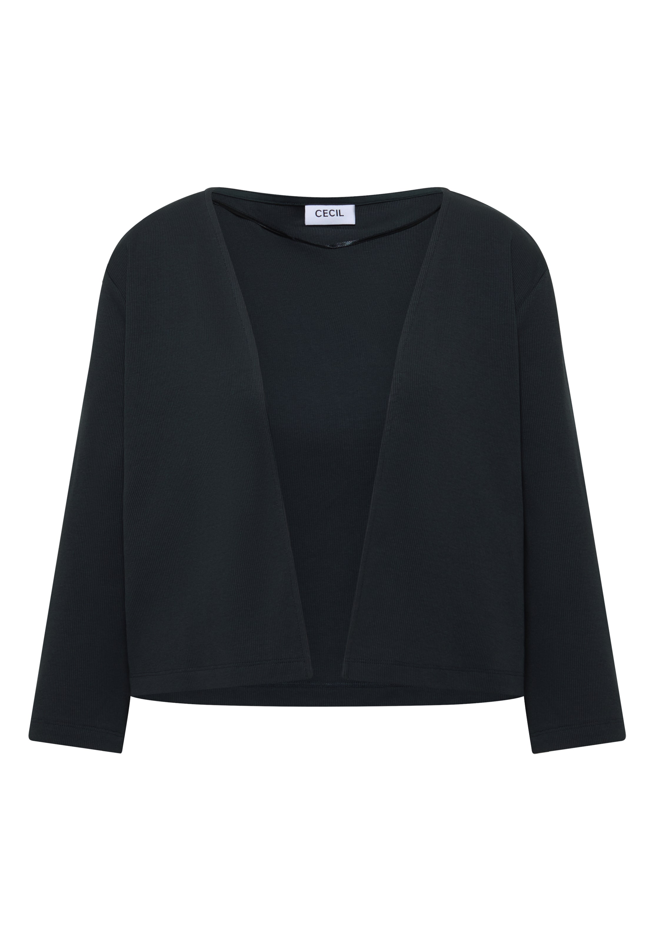 CECIL Knit Cardigan in Black: front