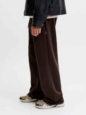 JACK & JONES Wide Leg Bukser 'JPSTBILL BRADLEY' i brun