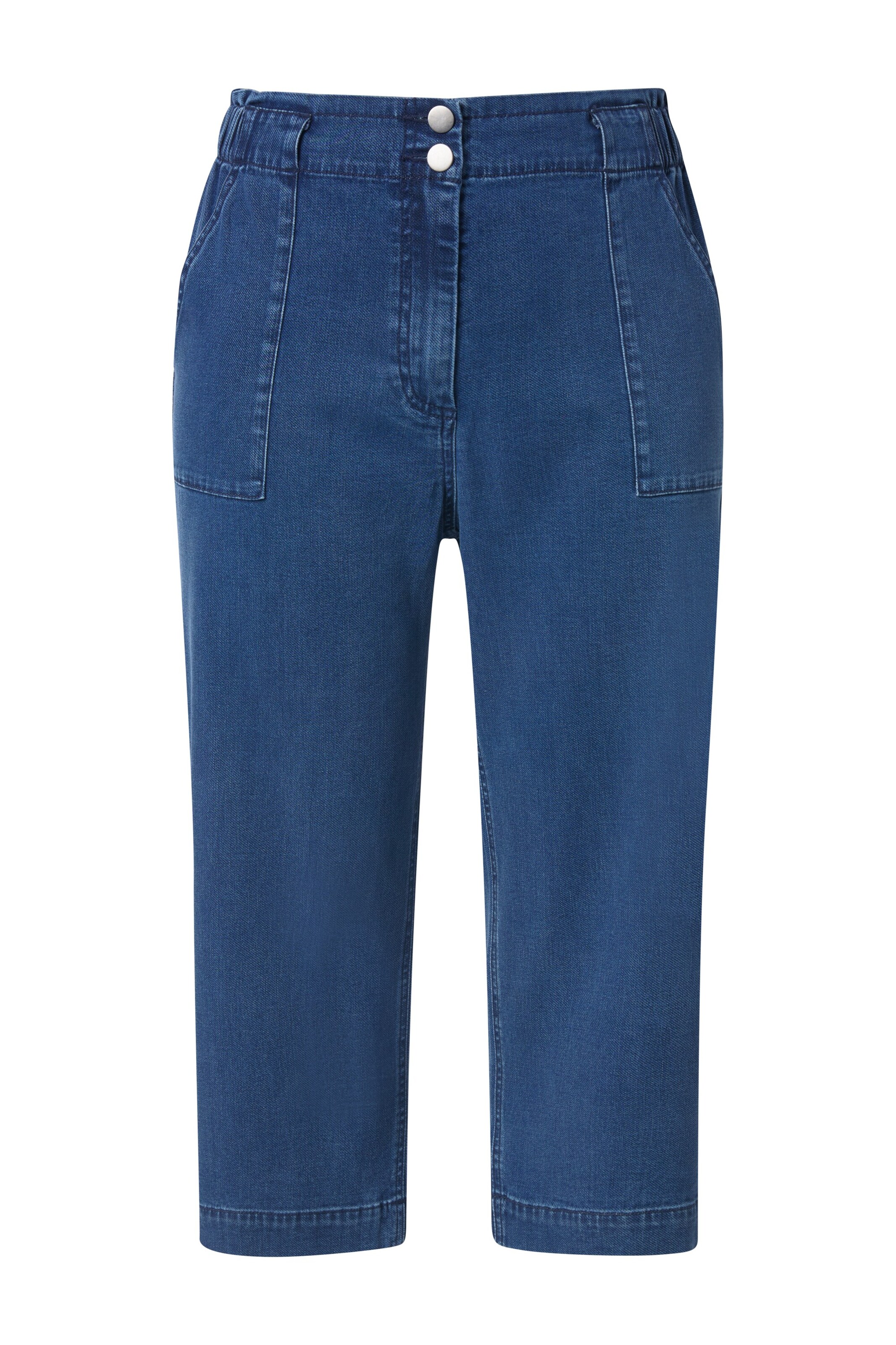 Ulla Popken Wide leg Jeans in Blue: front