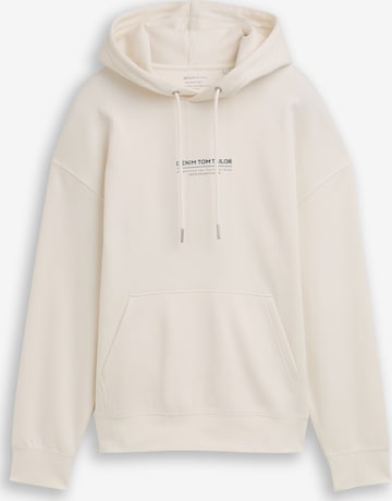 Sweat-shirt TOM TAILOR DENIM en beige : devant