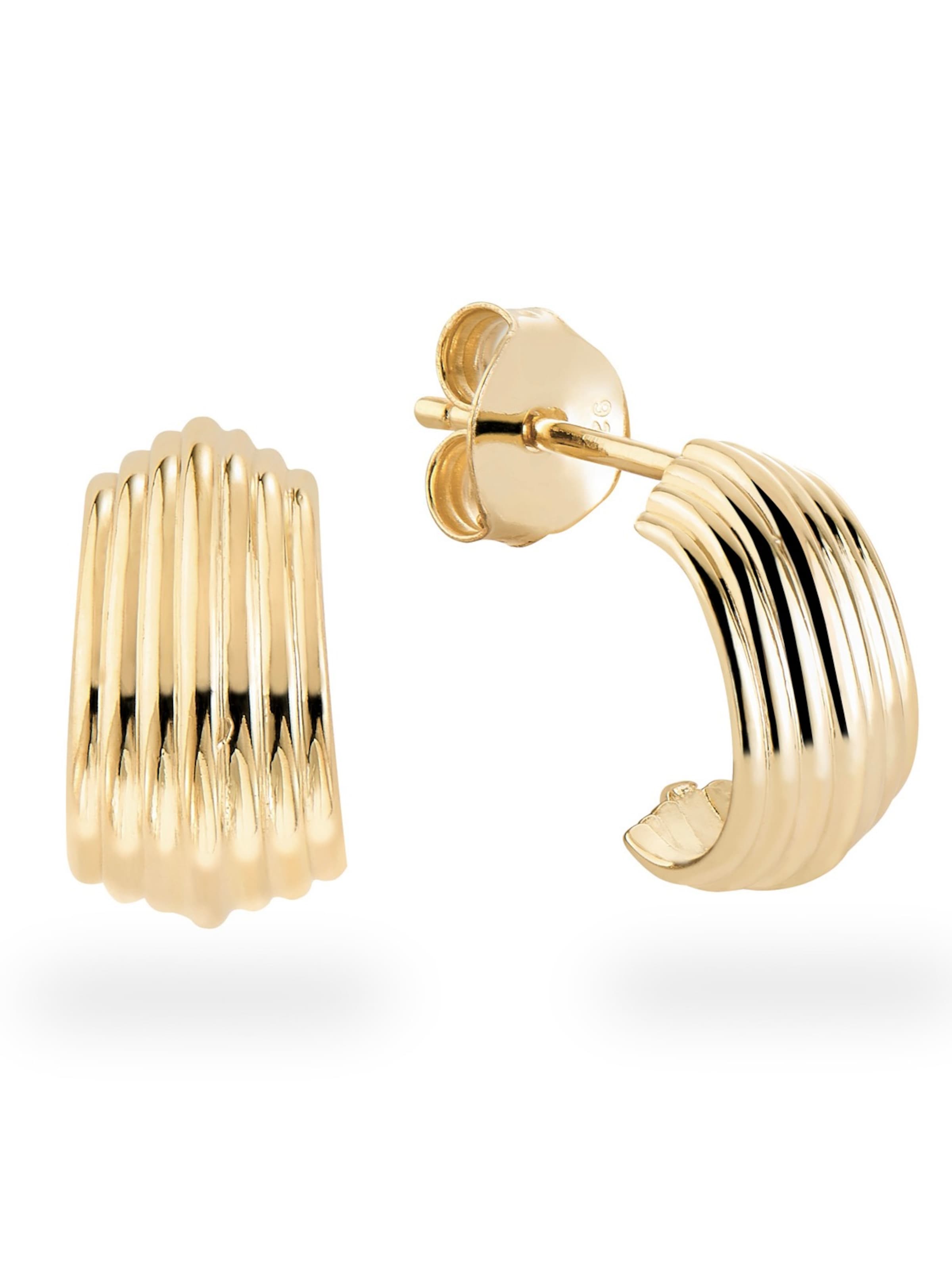 Kamiko Oorbellen 'MARI' in Goud: voorkant