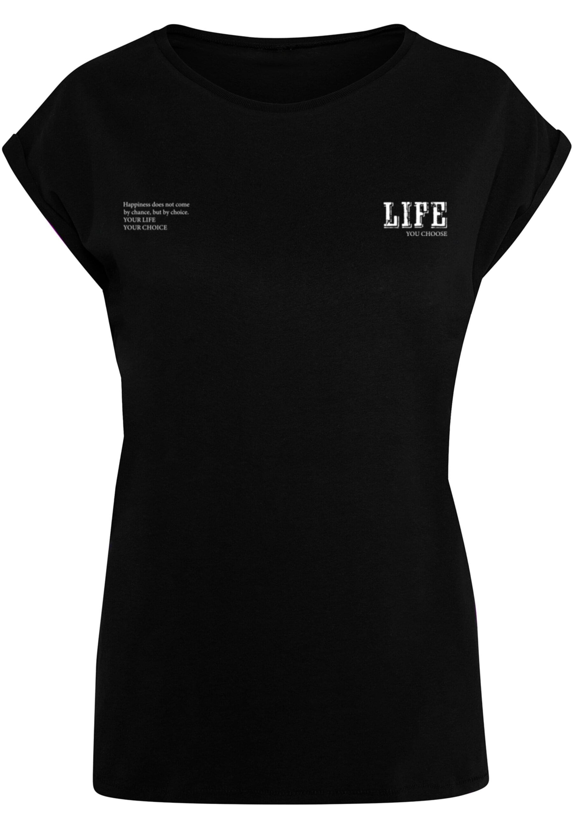 Merchcode Shirt 'Life' in Black: front