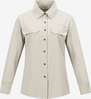 33,000ft Athletic Button Up Shirt '33,000ft Women's Hiking Long Sleeve Shirts' in Green: front