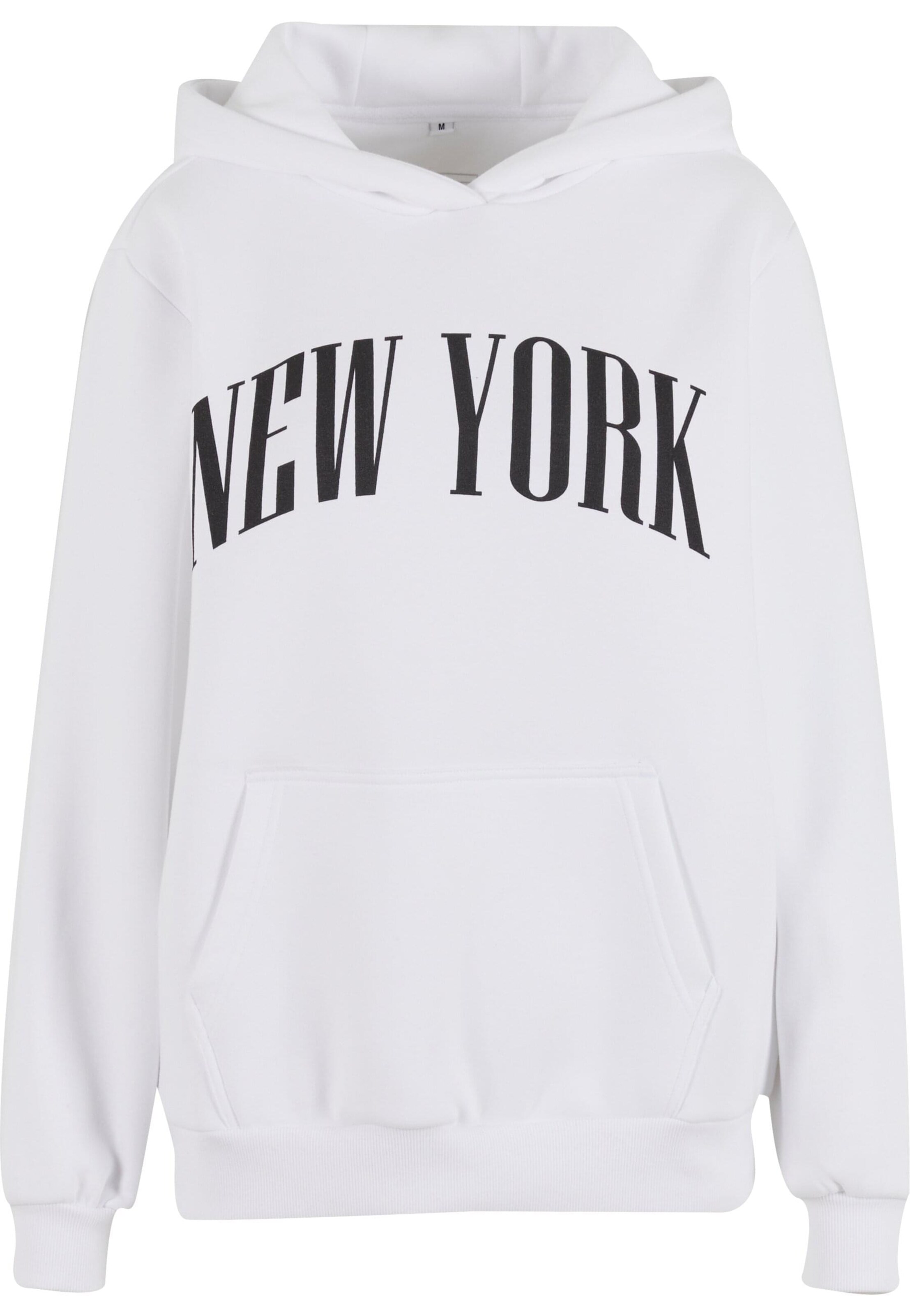 Miss Tee Sweatshirt 'New York' in Weiß: Vorderseite