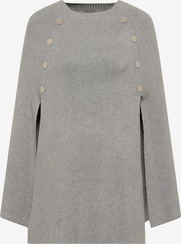 DreiMaster Klassik Cape in Grey: front