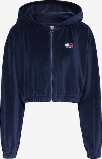 Tommy Jeans Sweatjacke in dunkelblau / rot / weiß, Produktansicht